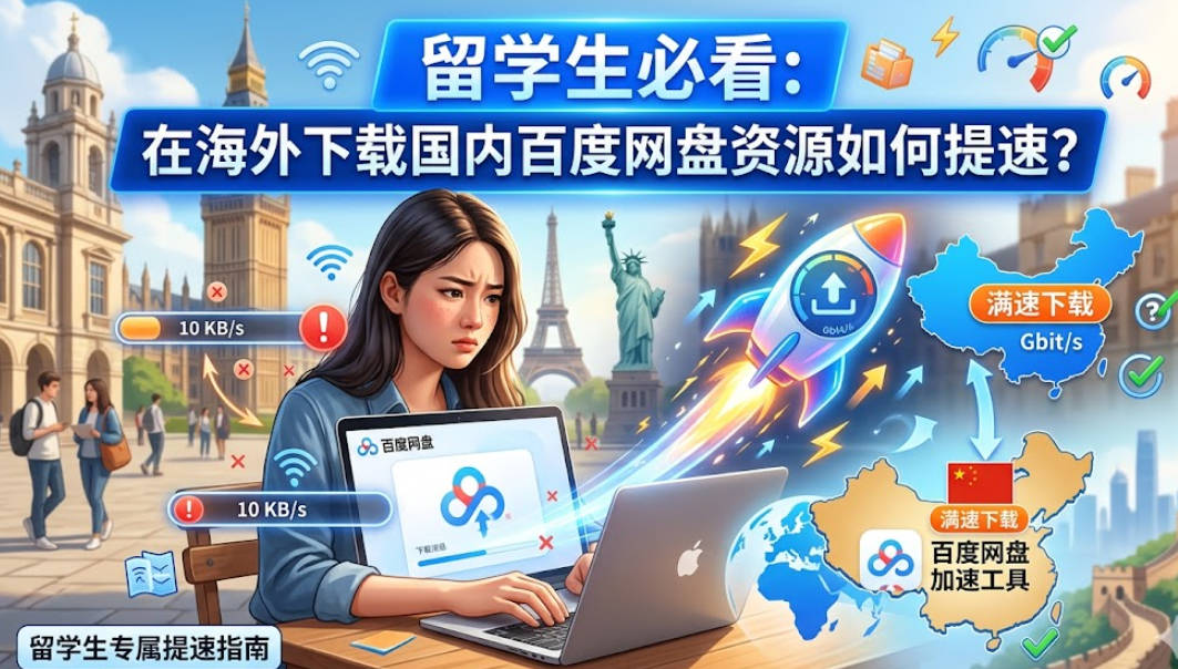 海外下载国内百度网盘资源如何提速