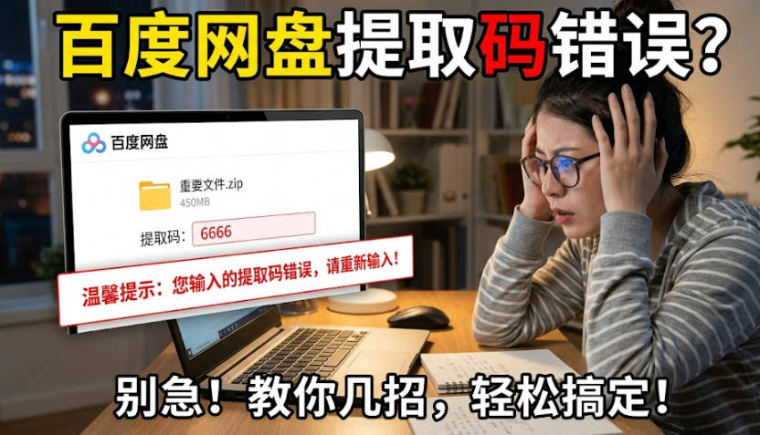 百度网盘提取码错误怎么办