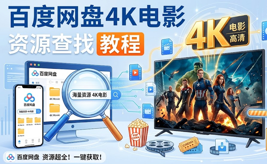 百度网盘 4K 电影资源怎么找
