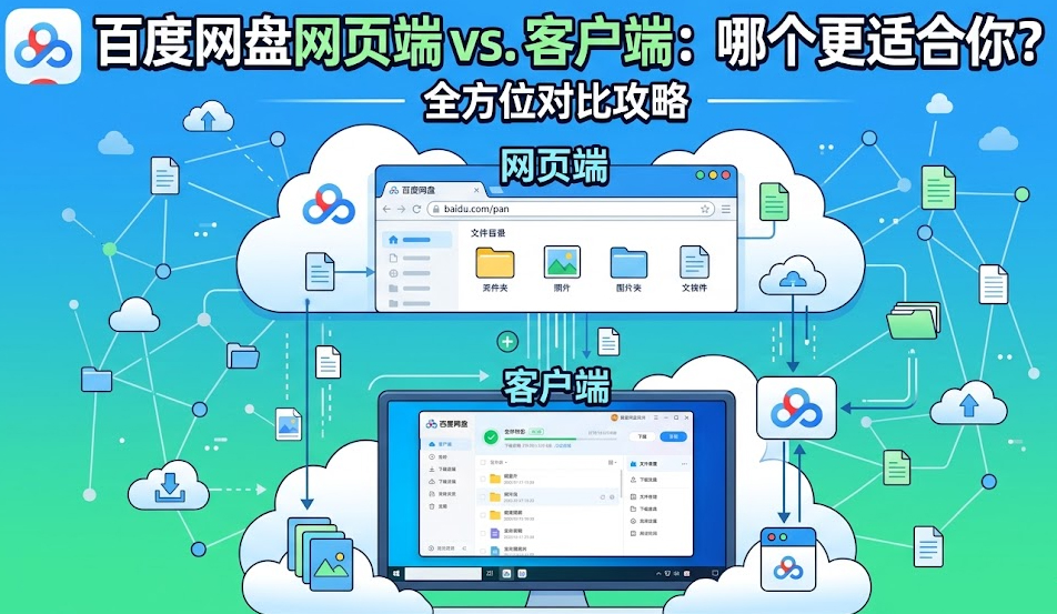 百度网盘客户端和网页版有什么区别
