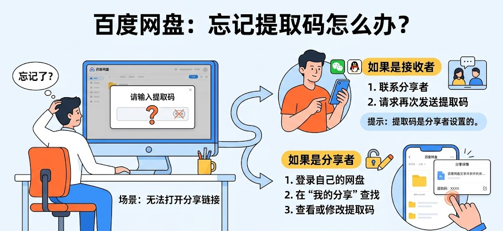 百度网盘忘记了提取码怎么办