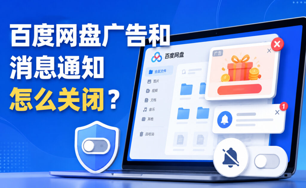 百度网盘广告和消息通知怎么关闭