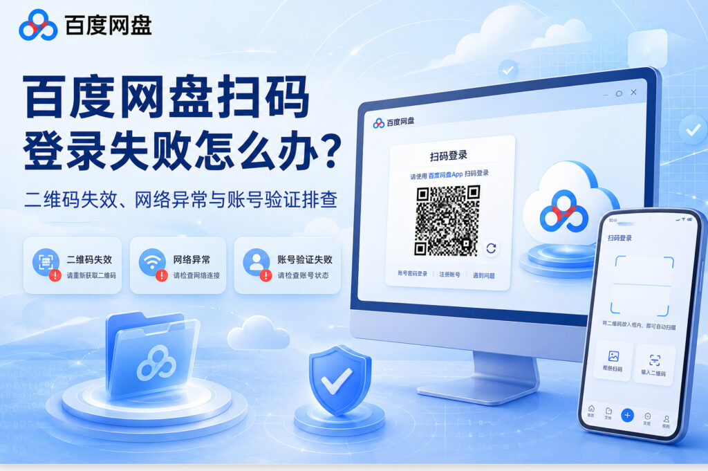 百度网盘扫码登录失败怎么办