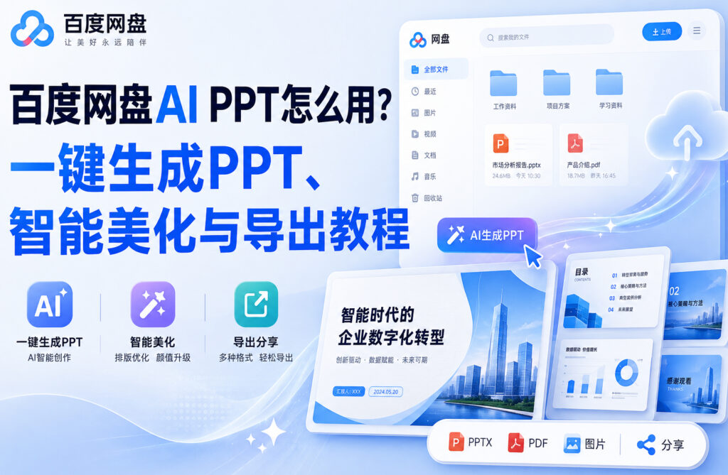百度网盘AI PPT怎么用